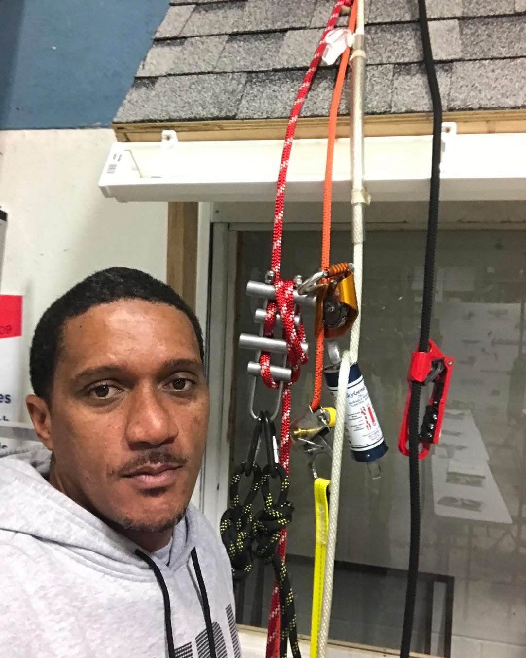 Rope-access and elevated-work rigging training